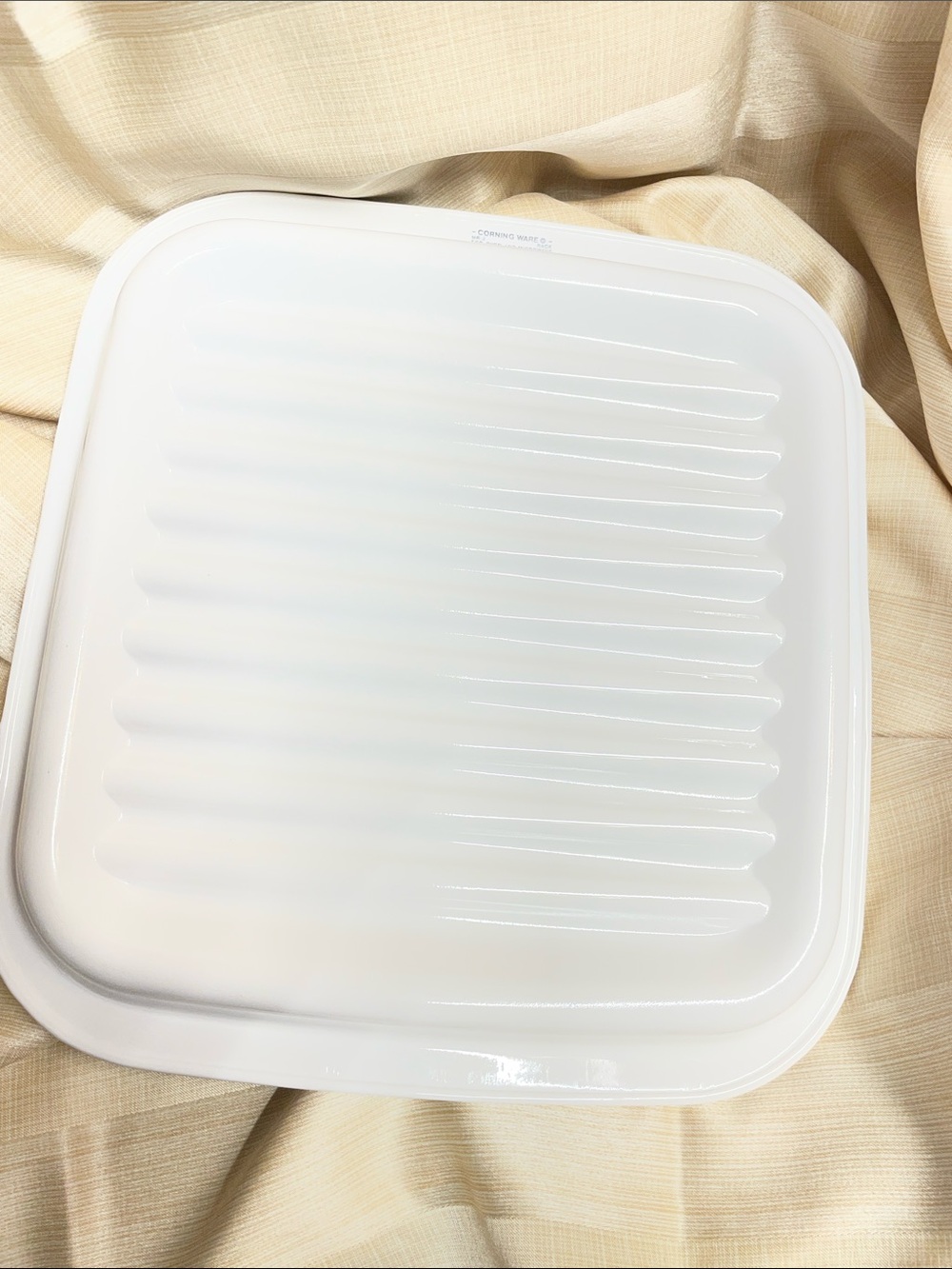 Corningware White Glossy Ceramic MR-2 Bacon Rack for Microwave or Oven - Picture 4 of 5